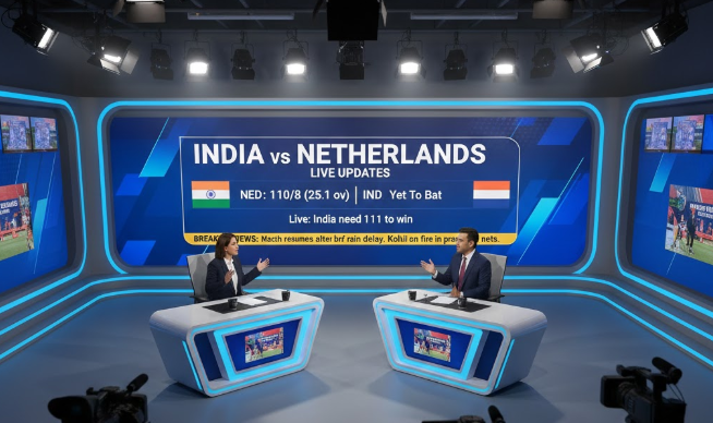 India vs Netherlands Live Updates