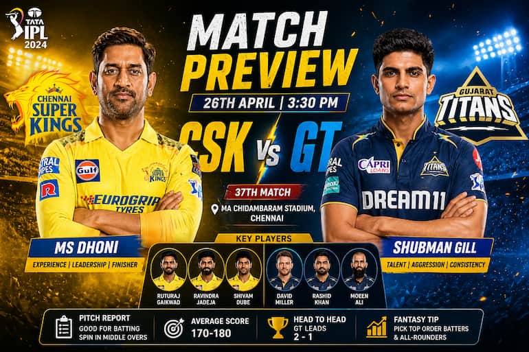 CSK vs GT Dream11 Team Today Match 26 April