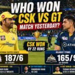 Who won CSK vs GT match yesterday