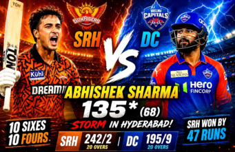 Abhishek Sharma SRH vs DC highlights