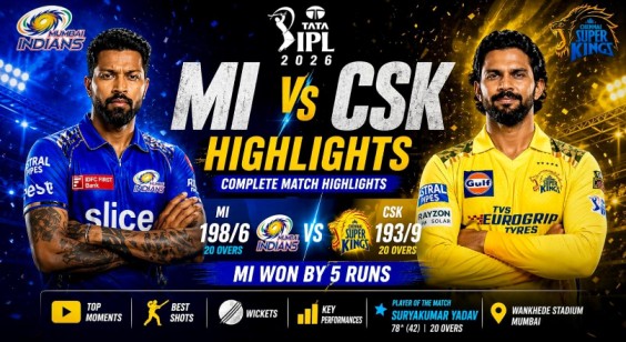 MI vs CSK Highlights 2026