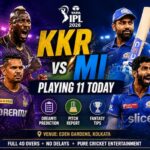 KKR vs MI Playing 11 Today