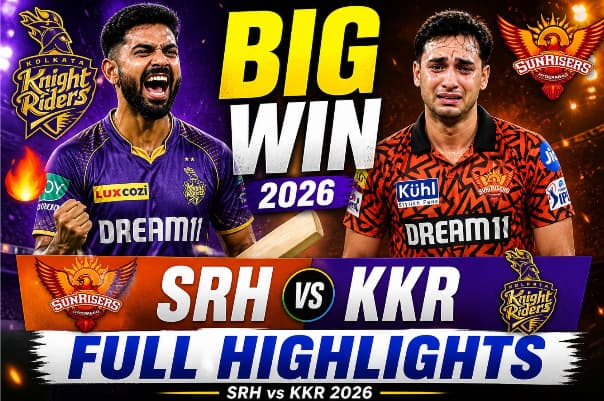 SRH vs KKR Highlights 2026