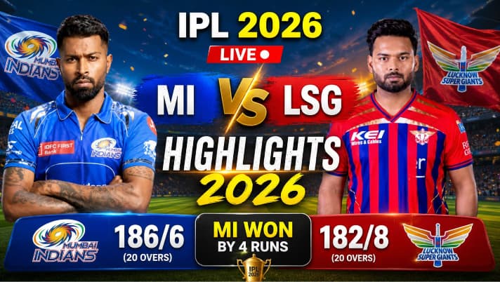 MI vs LSG highlights 2026