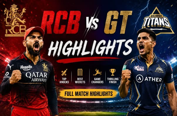 RCB vs GT Highlights