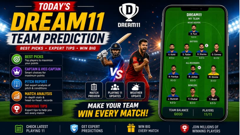 Today's Dream11 Team Prediction