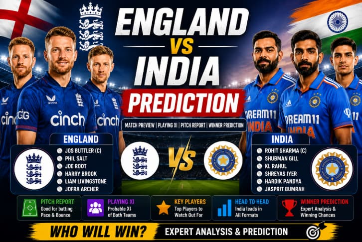England vs India prediction