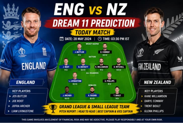 ENG vs NZ Dream11 prediction today match
