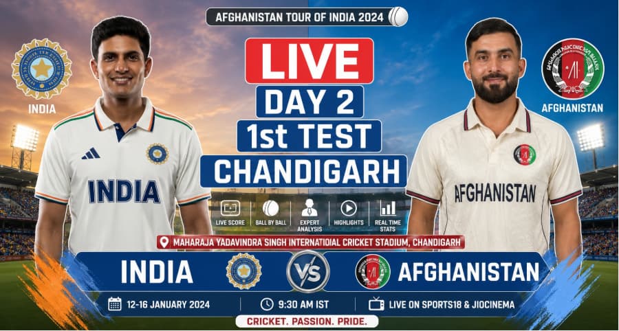 IND vs AFG live score today