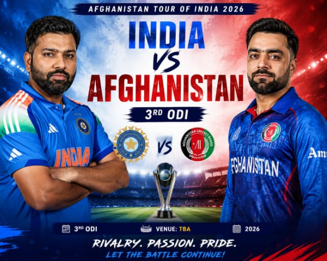 India vs Afghanistan 3rd ODI 2026