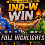 India vs Pakistan Women's T20 World Cup Highlights