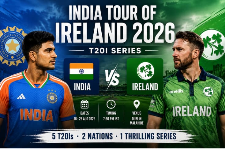India tour of Ireland 2026 schedule