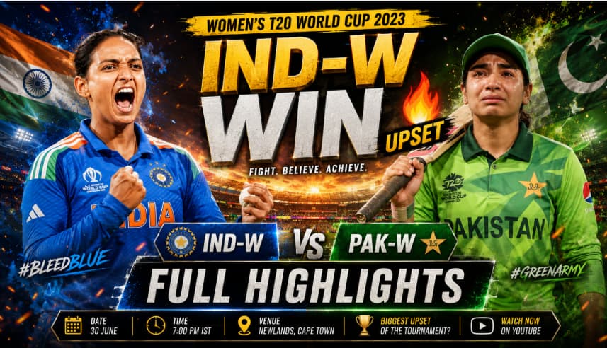 India vs Pakistan Women's T20 World Cup Highlights