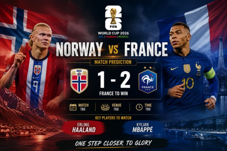 norway vs france world cup 2026 predictions