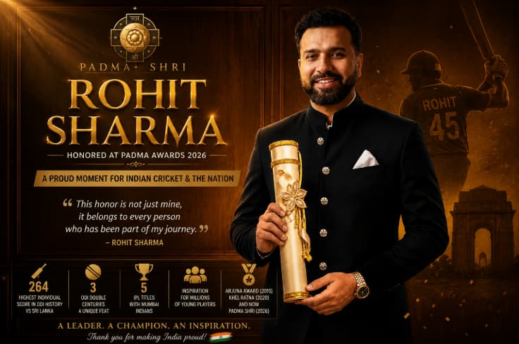 Rohit Sharma Padma Awards 2026