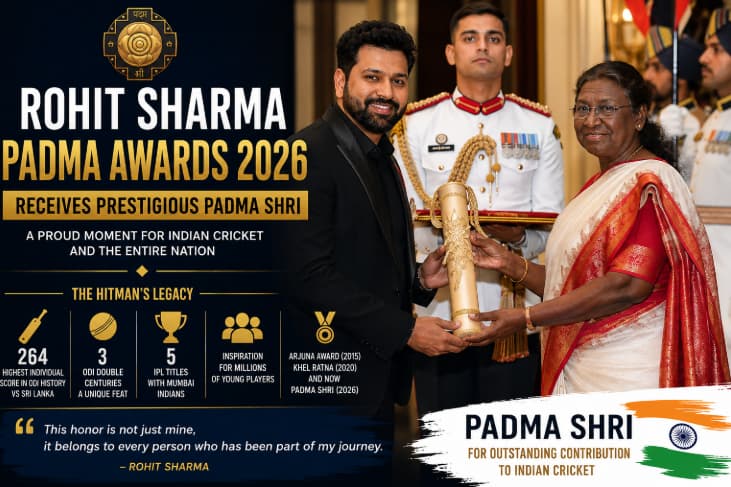 Rohit Sharma Padma Awards 2026