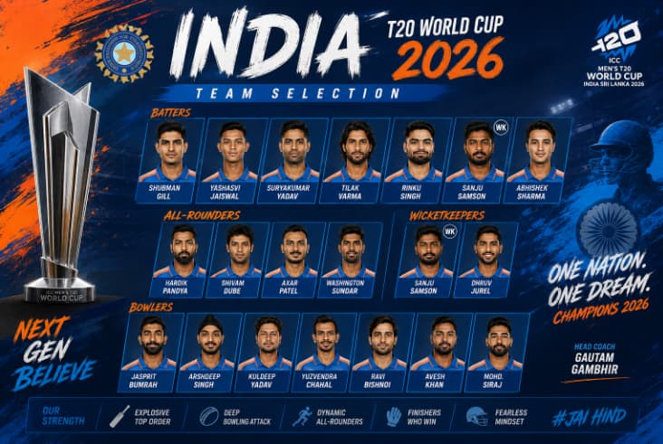 India T20 World Cup Team Selection 2026