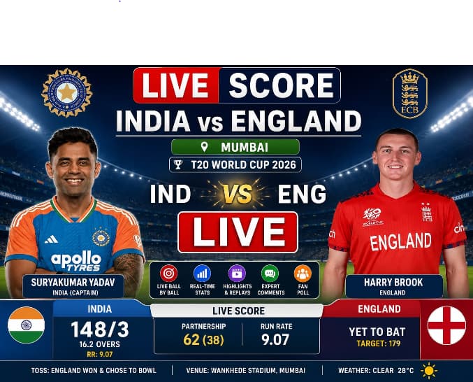 India vs England Result Today
