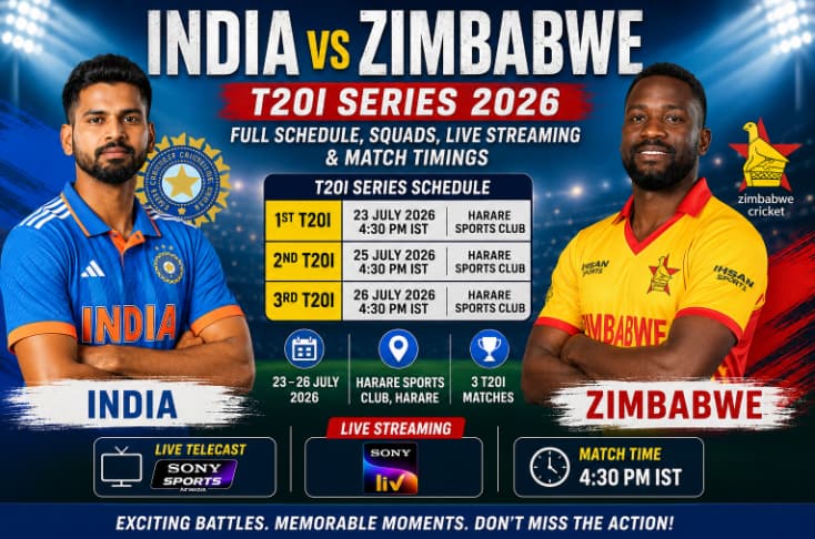 India vs Zimbabwe T20I Series 2026