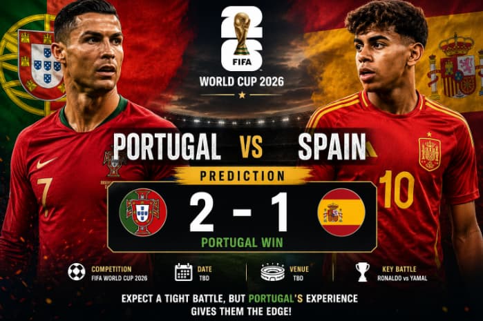 Portugal vs Spain World Cup 2026 Prediction