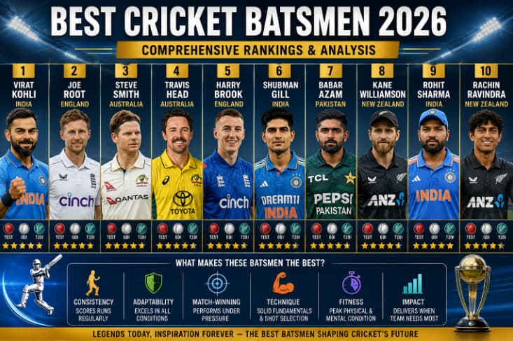 Best Cricket Batsmen 2026