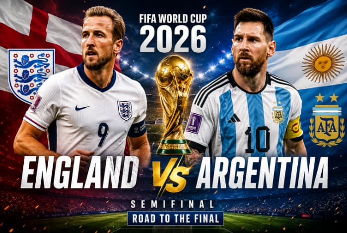 England vs Argentina World Cup 2026