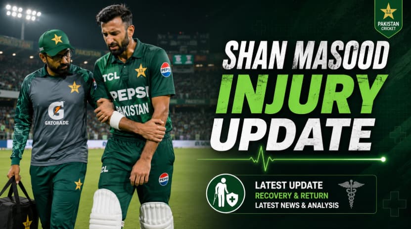 Shan Masood Injury Update