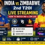India vs Zimbabwe 2nd T20I Live Streaming