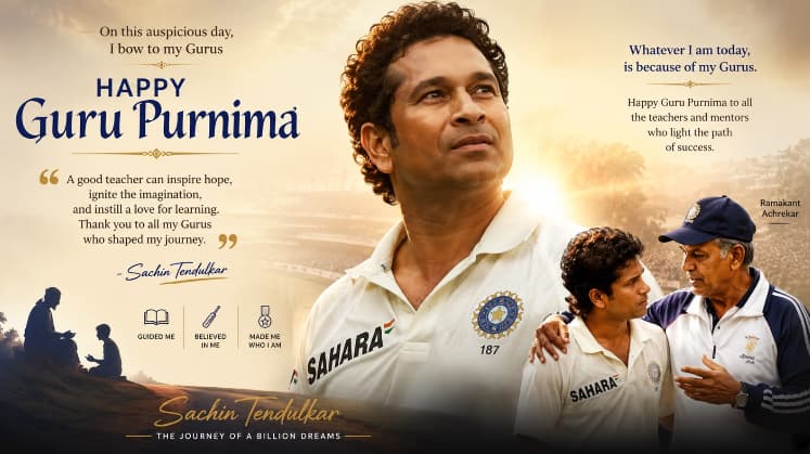 Sachin Tendulkar Guru Purnima Tribute