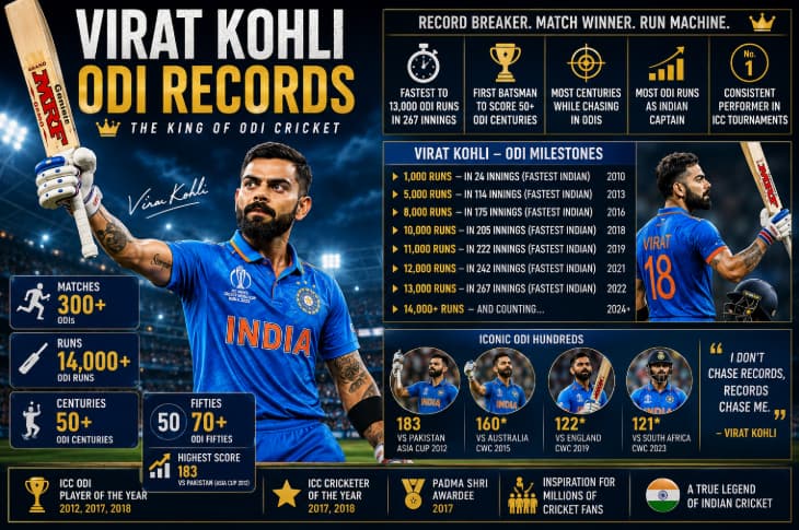 Virat Kohli ODI Records