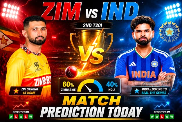 ZIM vs IND Match Prediction Today