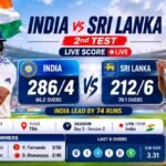 India vs Sri Lanka 2nd Test Live Score Today