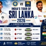 India vs Sri Lanka Test Series 2026 Schedule
