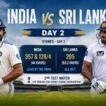 India vs Sri Lanka Rain Stops Play Day 2 Live Updates