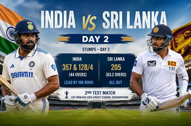 India vs Sri Lanka Rain Stops Play Day 2 Live Updates