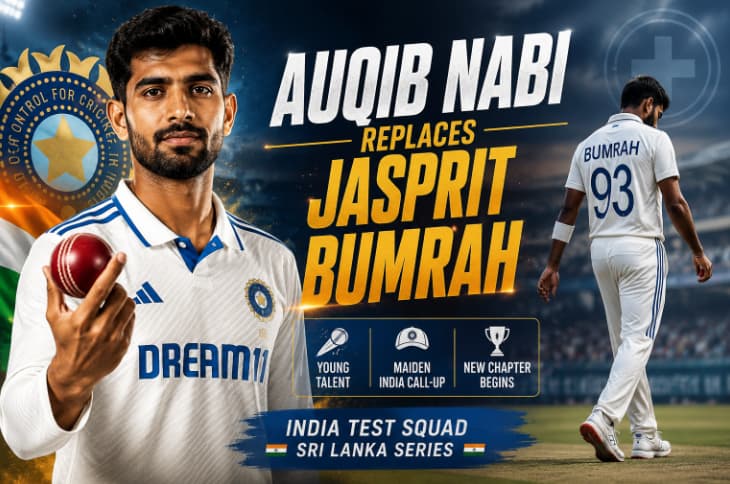 Auqib Nabi Replaces Jasprit Bumrah