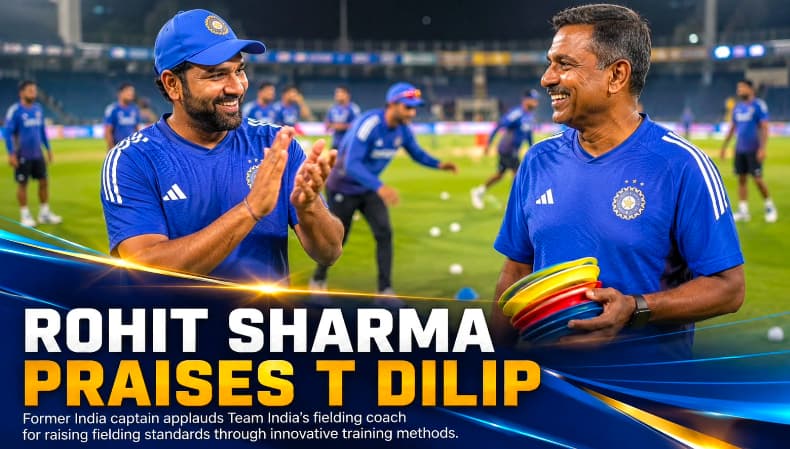 Rohit Sharma Praises T Dilip