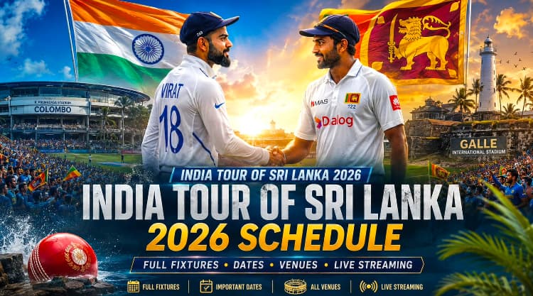 India Tour of Sri Lanka 2026 Schedule