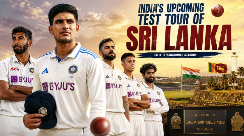 India's Upcoming Test Tour of Sri Lanka