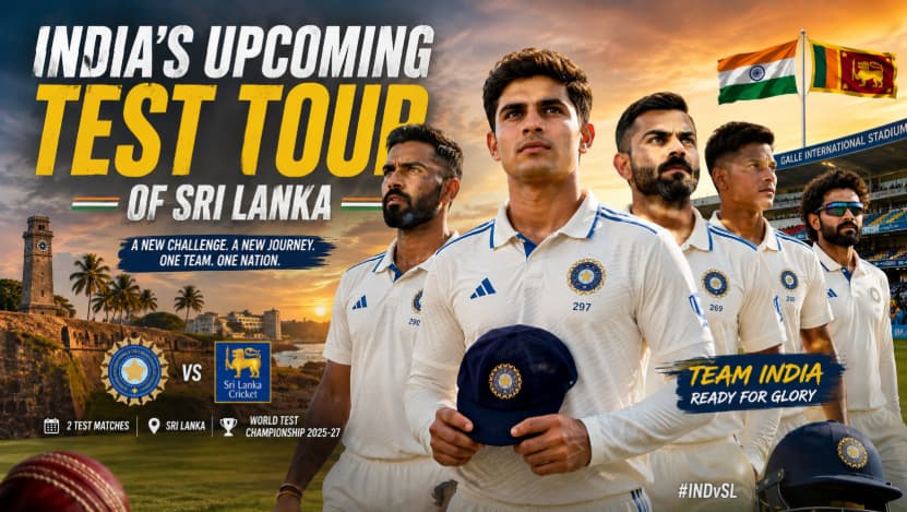 India's Upcoming Test Tour of Sri Lanka