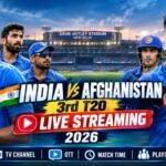 India vs Afghanistan 3rd T20 Live Streaming 2026