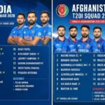 India vs Afghanistan T20I Squad 2026