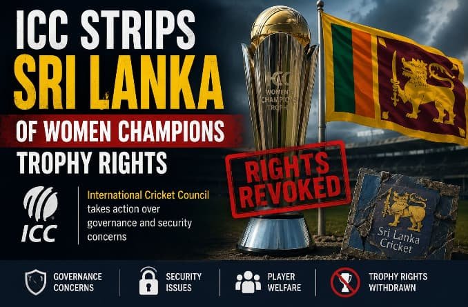 ICC strips Sri Lanka of Women Champions Trophy rights
