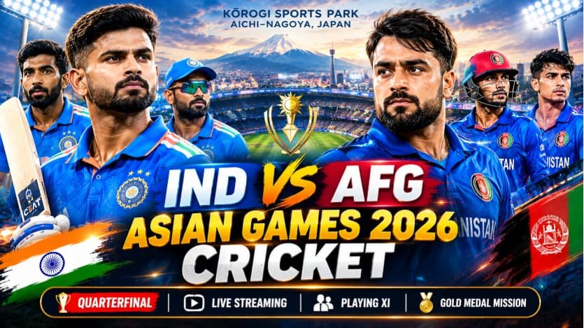 IND vs AFG Asian Games 2026 Cricket