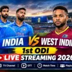 India vs West Indies 1st ODI Live Streaming 2026