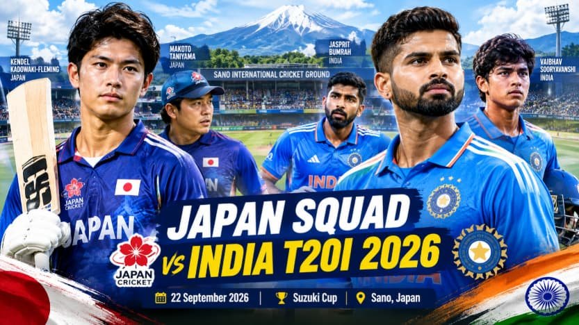Japan Squad vs India T20I 2026