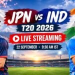 JPN vs IND T20 2026 Live Streaming