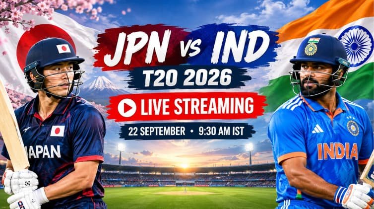 JPN vs IND T20 2026 Live Streaming