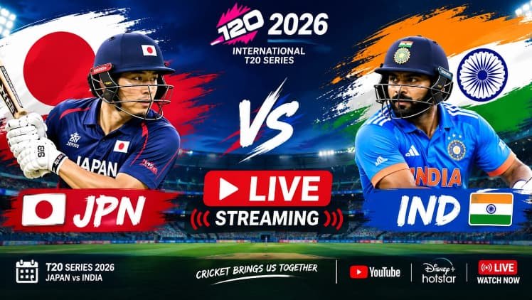 JPN vs IND T20 2026 Live Streaming