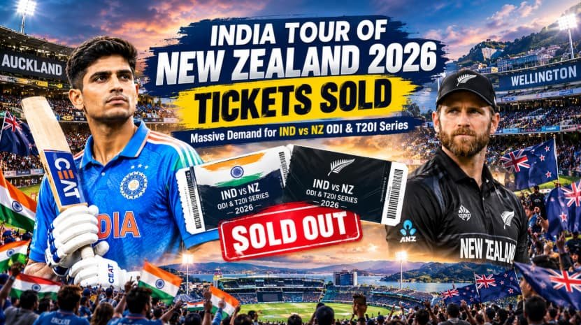 India Tour of New Zealand 2026 Tickets Sold